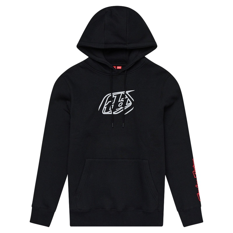 Pullover Hoodie Badge Black BLACK SM