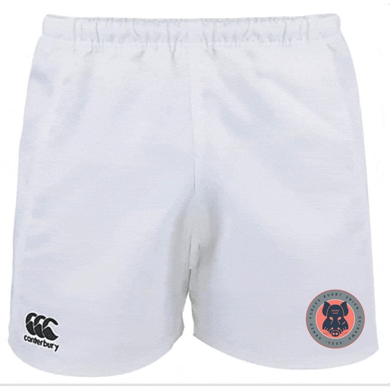 Armed Forces RFU Okinawa Advantage Rugby Shorts by Canterbury XS White