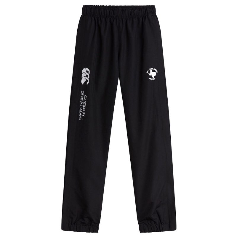 Woodlands Rugby Cuffed Hem Stadium Pant by Canterbury Y4 Black