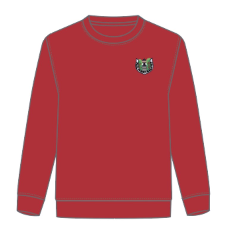 Ysgol Coed Y Gof Sweatshirt Red 3/4