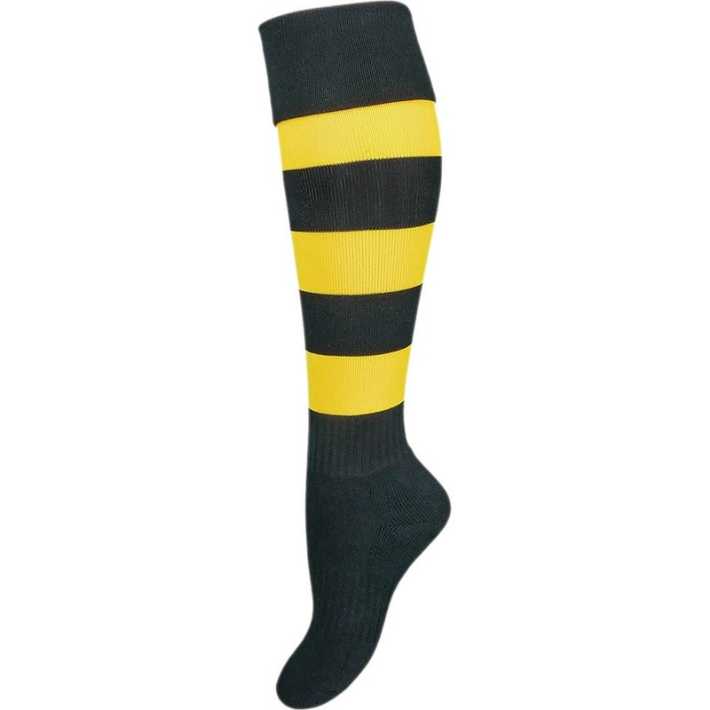 Sekem Elite Socks Black-Yellow Jnr 9-12