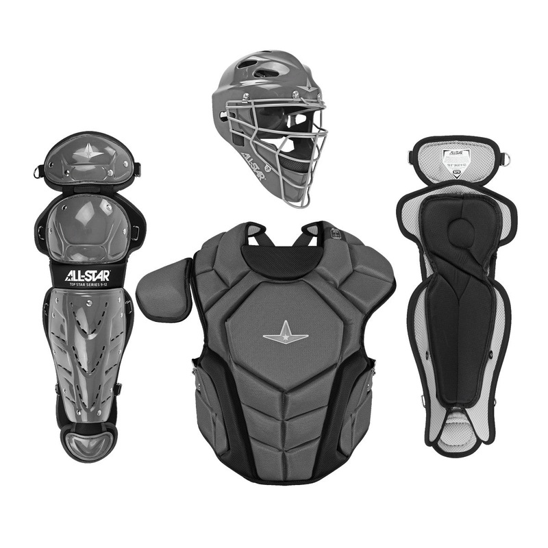 All Star Top Star NOCSAE Approved Baseball Catchers Kit (12-16) GRAPHITE