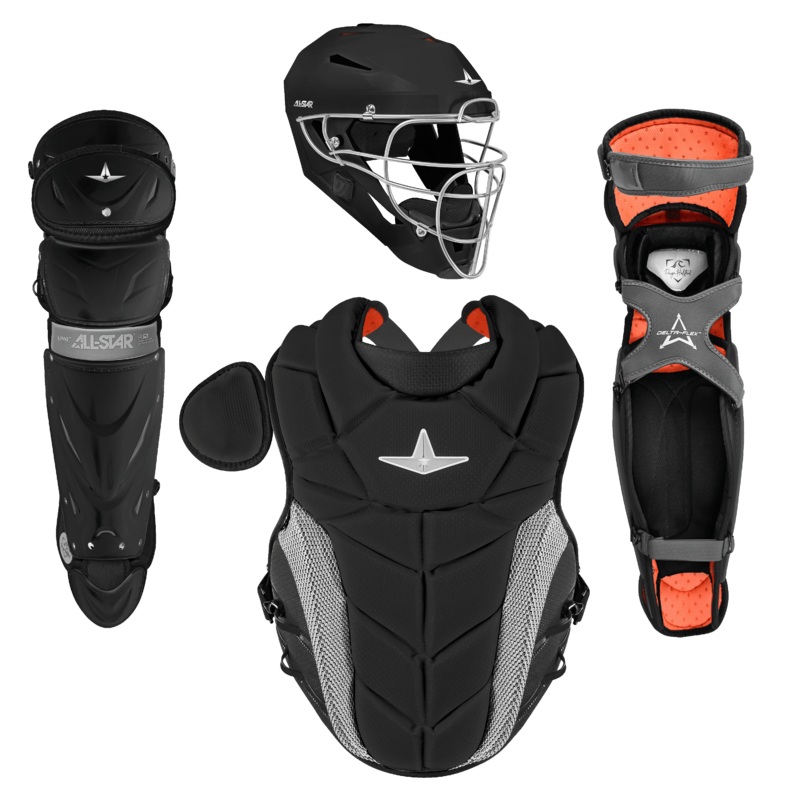 All Star PHX Paige Halstead Inspired Fastpitch Catcher’s Kit (7-9) BLACK S