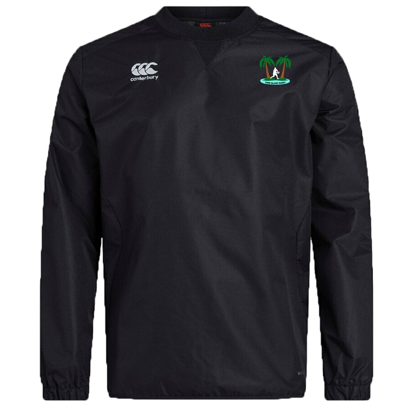 Twin Island Rugby Club Vaposhield Contact Top by Canterbury XS Black