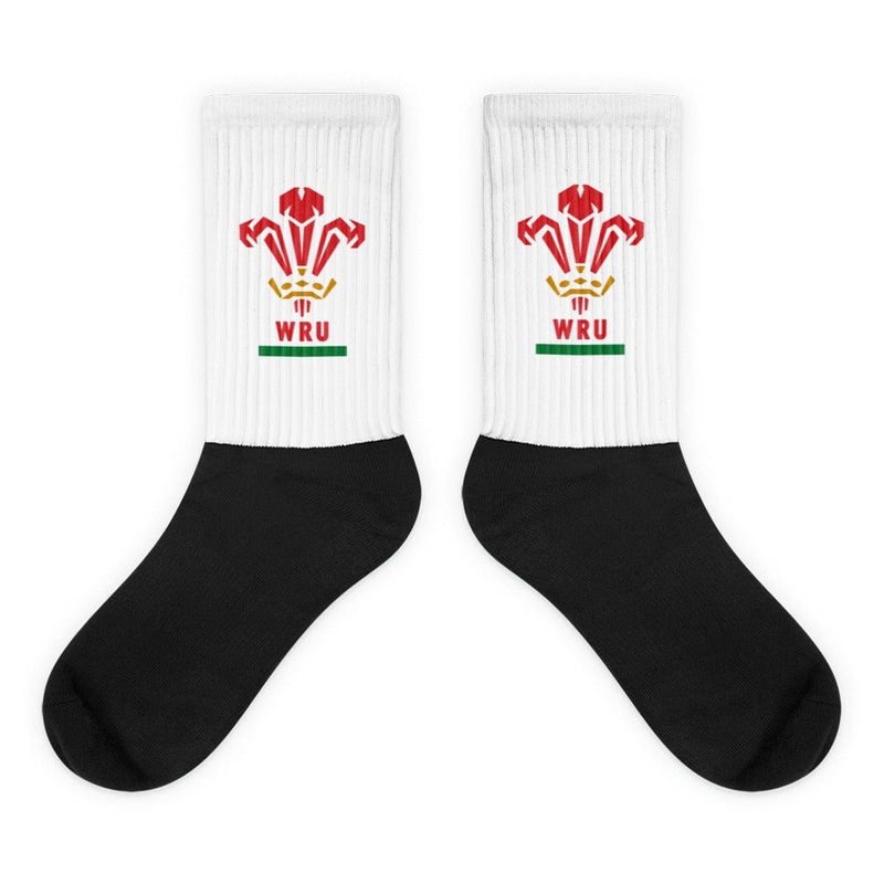 Wales Rugby Crew Socks M White