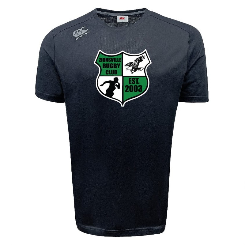 Zionsville Rugby Tempo Vapodri T-Shirt by Canterbury XS Black