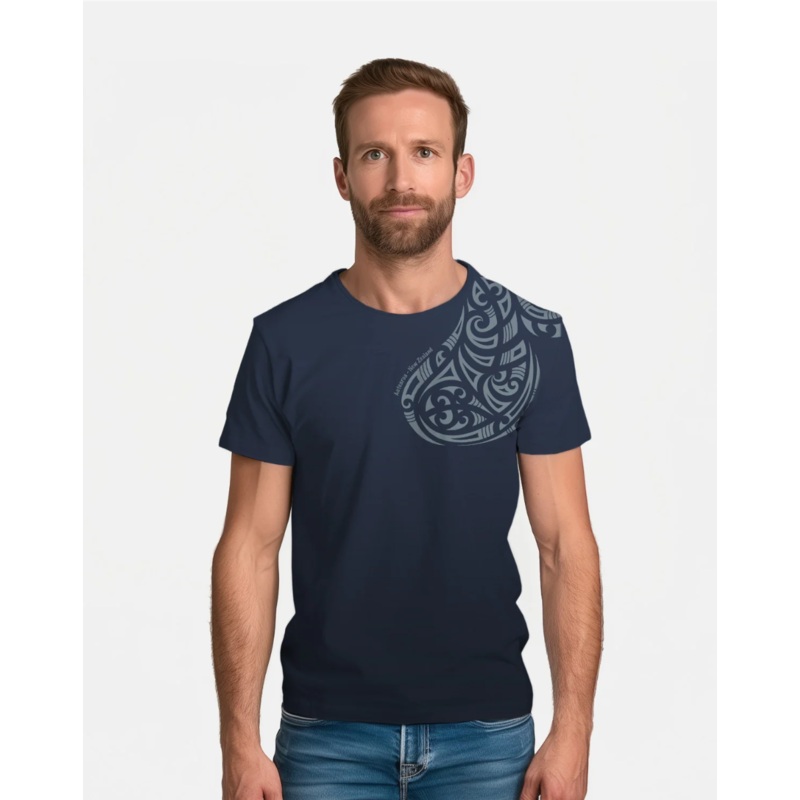 Mens Maori T Shirt – Shoulder Tattoo S
