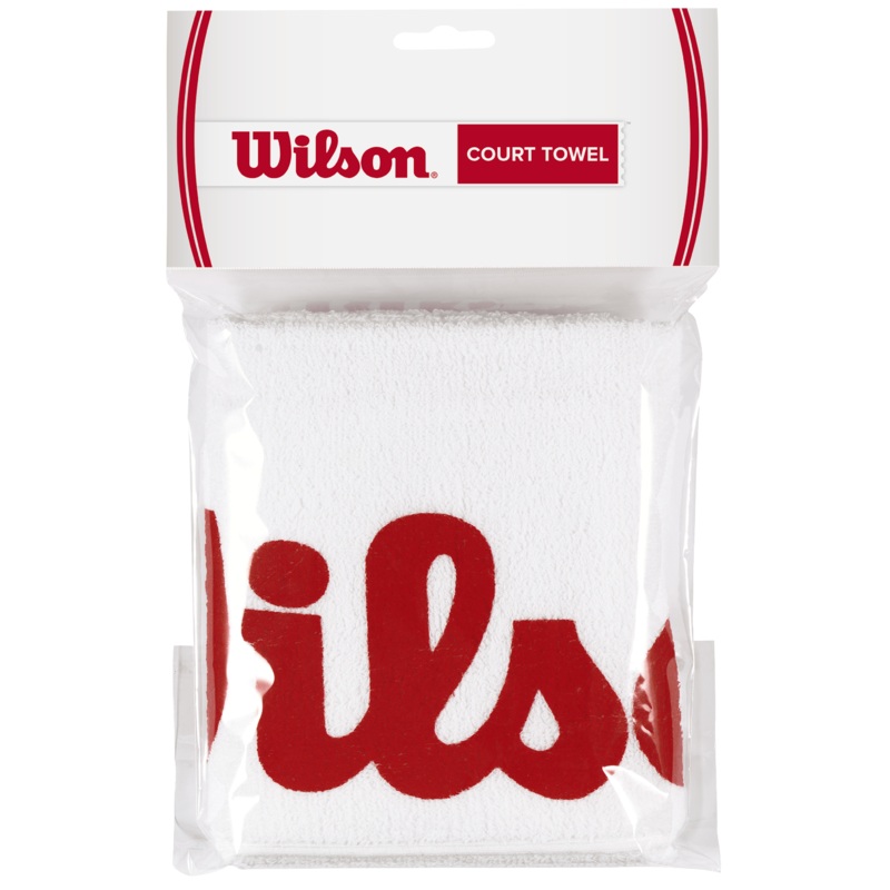 Wilson Court Towel (WRZ540000) White/Red One Size
