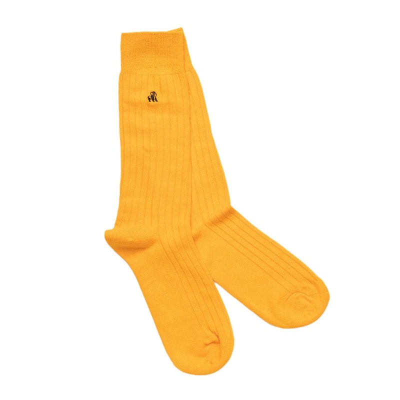 Swole Panda Bumblebee Yellow Socks 7-11 Yellow