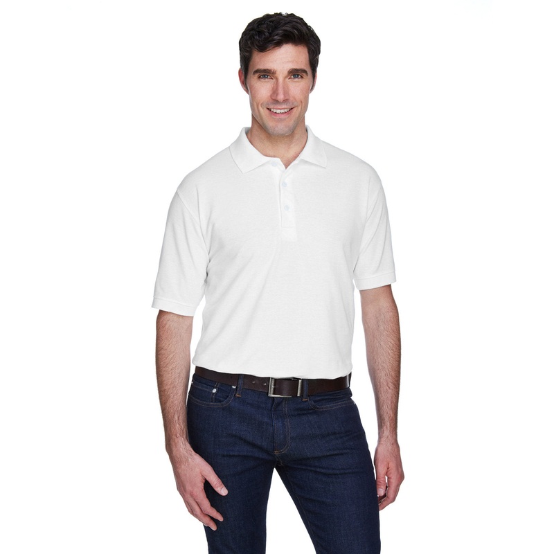 UltraClub Men’s Whisper Piqu Polo WINE S