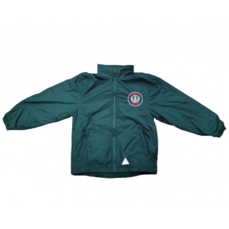 Ysgol Y Wern Reverisble Jacket 3/4 BOTTLE GREEN