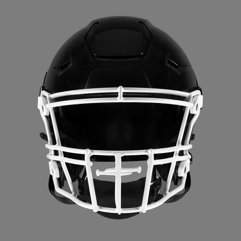 Three Nail Cross Football Facemask for Riddell SpeedFlex White
