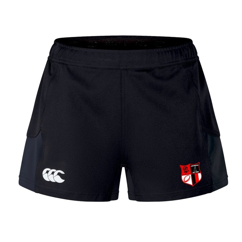 Amoskeag Rugby Club Women’s Advantage Short 2.0 by Canterbury 6 Black
