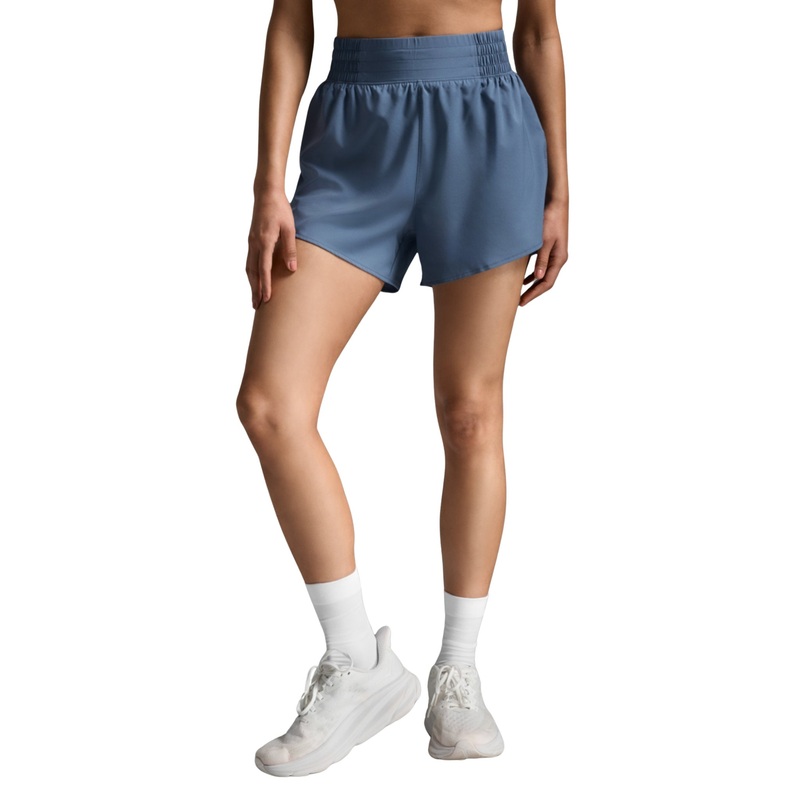 2XU Aero Hi-Rise 4 Inch Womens Shorts Indigo/Indigo Reflective 2XS