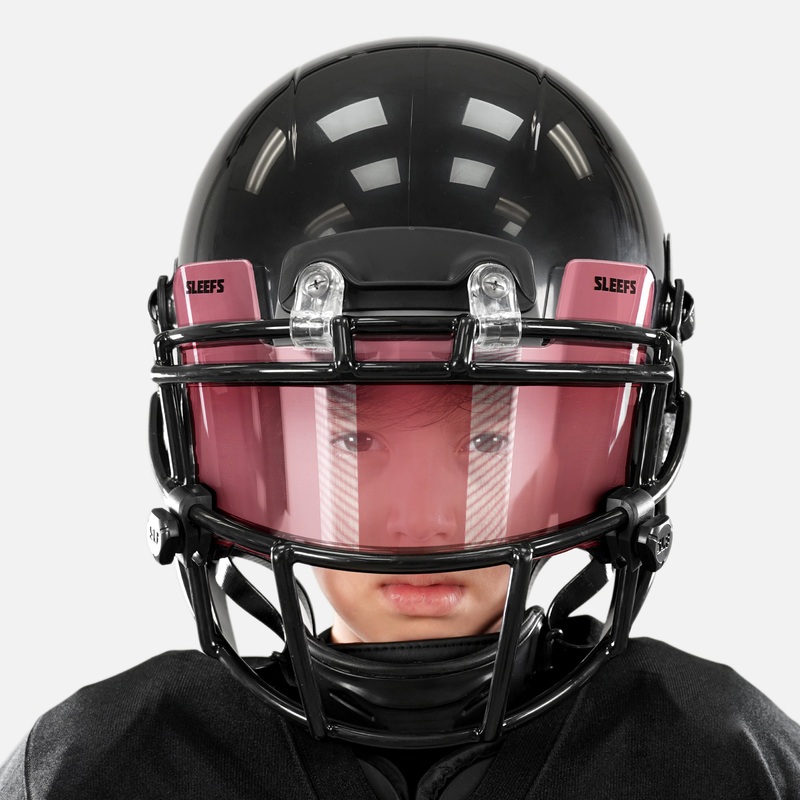 Mauve Red Clear Helmet Eye-Shield Visor for Kids Red