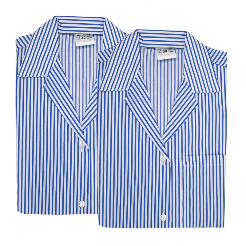 1880 Girls’ Revere Striped Blouse (2 Pk) 30″ ROYAL BLUE/WHITE