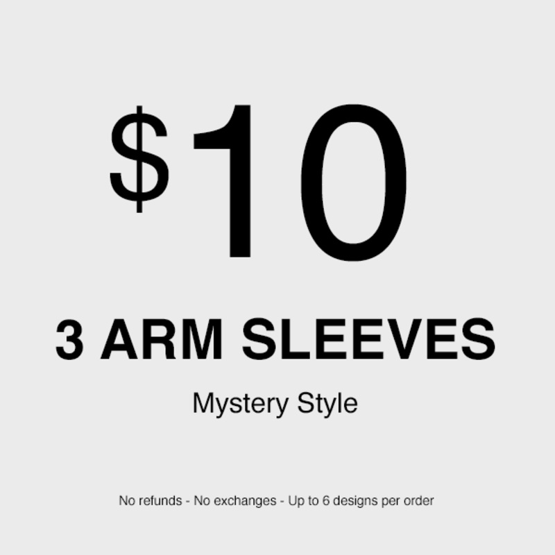 3 x Mystery Sleeve (No refunds – No exchanges – Up to 6 different designs) Y
