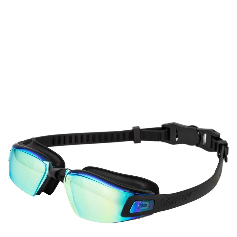 Slazenger Reflex Swimming Goggles One Size Black/Blue