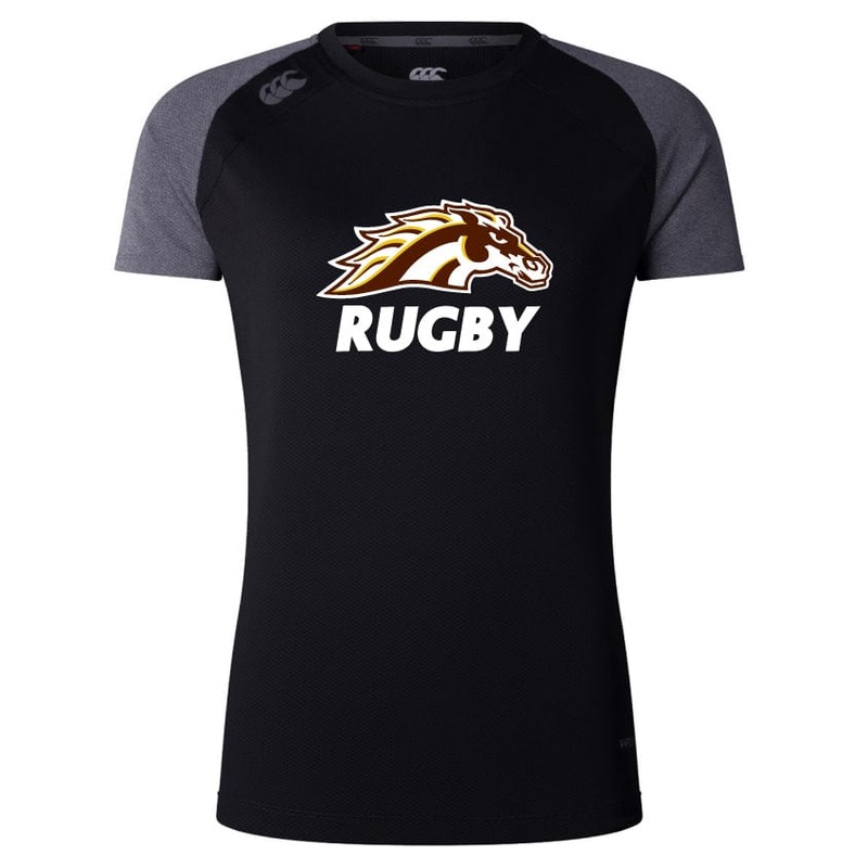 Western Michigan University Men’s Rugby Women’s Elite Training Tee by Canterbury 8 Black