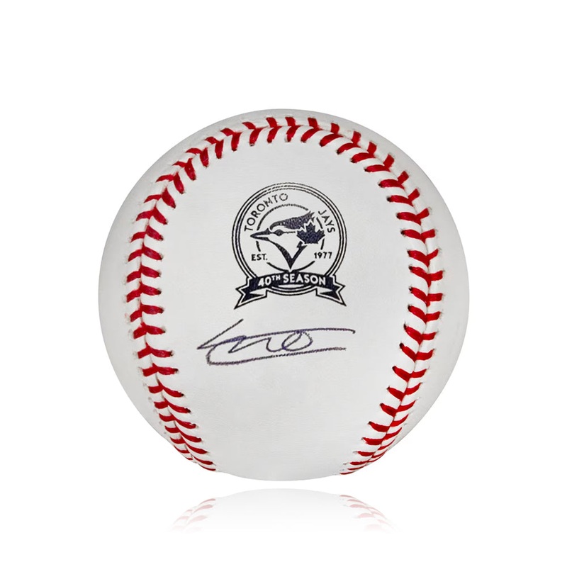Autographed Toronto Blue Jays Vladimir Guerrero Jr. 40th Anniversary Official MLB Baseball