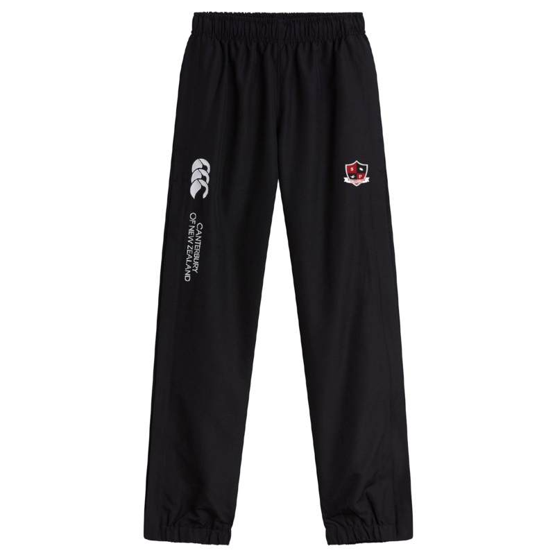 Southern Pines Youth Rugby Cuffed Hem Stadium Pant by Canterbury Y4 Black