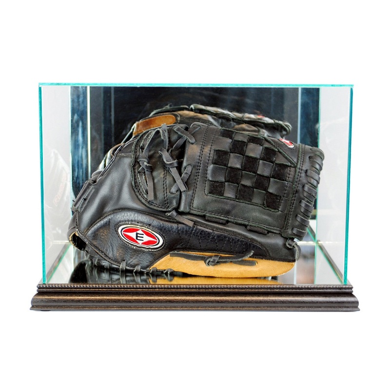 Baseball Glove Display Case with Mirrors
