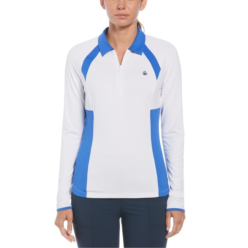 Original Penguin Zip Neck Long Sleeve Regular Fit Sweatshirt 16 (XL) Bright White