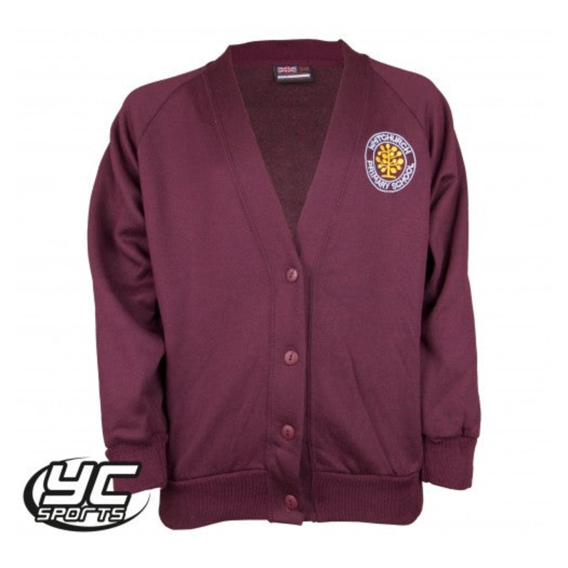 Whitchurch Primary School Cardigan 22 MAROON