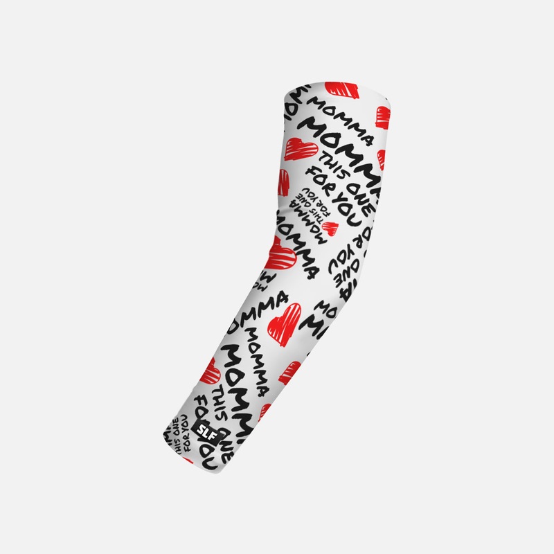 Momma Pattern Kids Arm Sleeve Slim Black/White