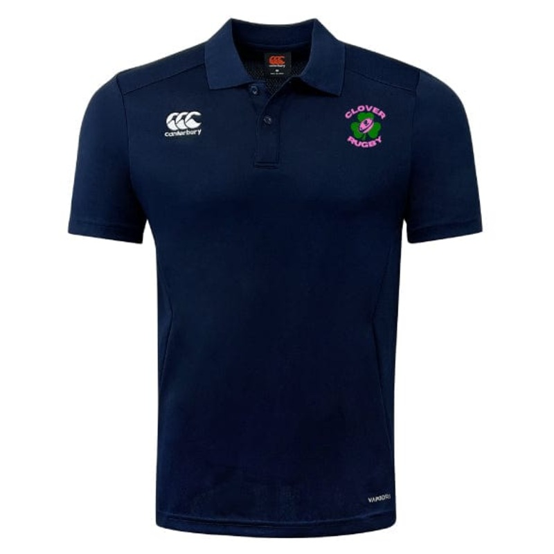 Clover Girls Rugby Club Dry Polo by Canterbury XS Navy