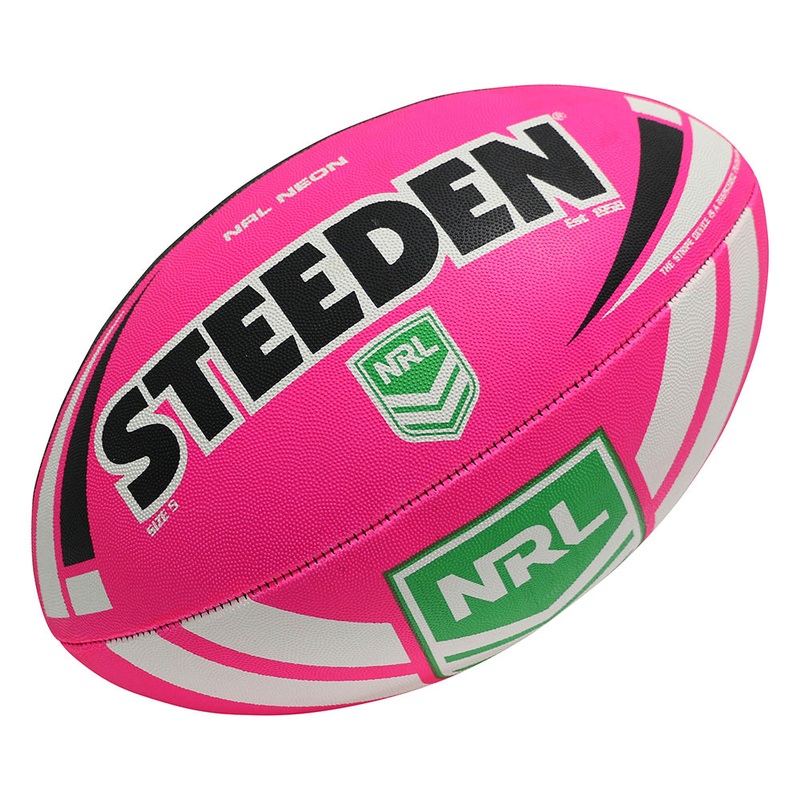 Steeden NRL Neon Supporter Rugby League Ball