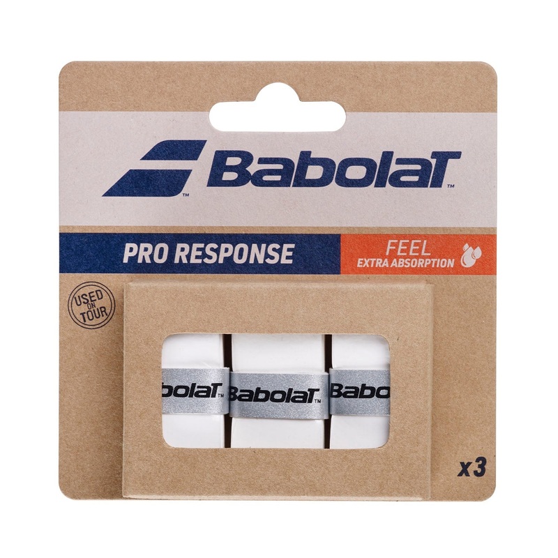 Babolat Pro Response X3 Overgrips – White/Black White 3 Pcs