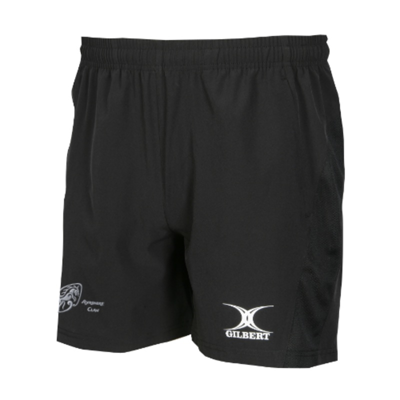 Ayrshire Clan RFC Senior’s Black Leisure Short 2 Extra Small