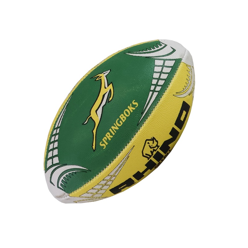 South Africa Springboks Supporters Mini Ball by Rhino Mini Green/Yellow
