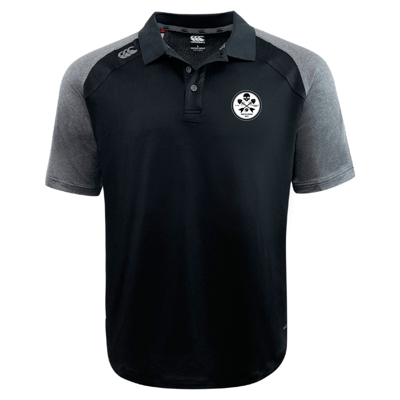 White River RFC Elite Polo by Canterbury XS Black