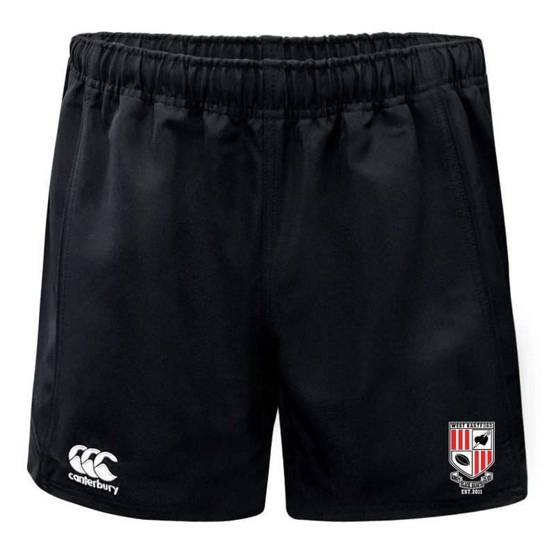 West Hartford Rugby Advantage Rugby Shorts by Canterbury XS Black