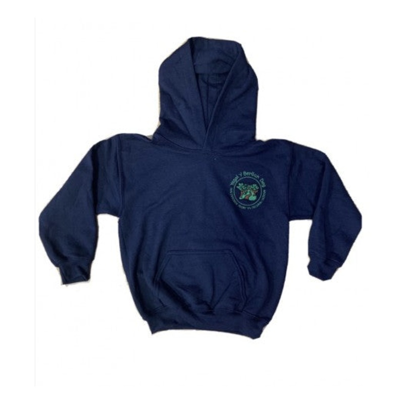 Ysgol Y Berllan Deg PE Hoodie YS NAVY