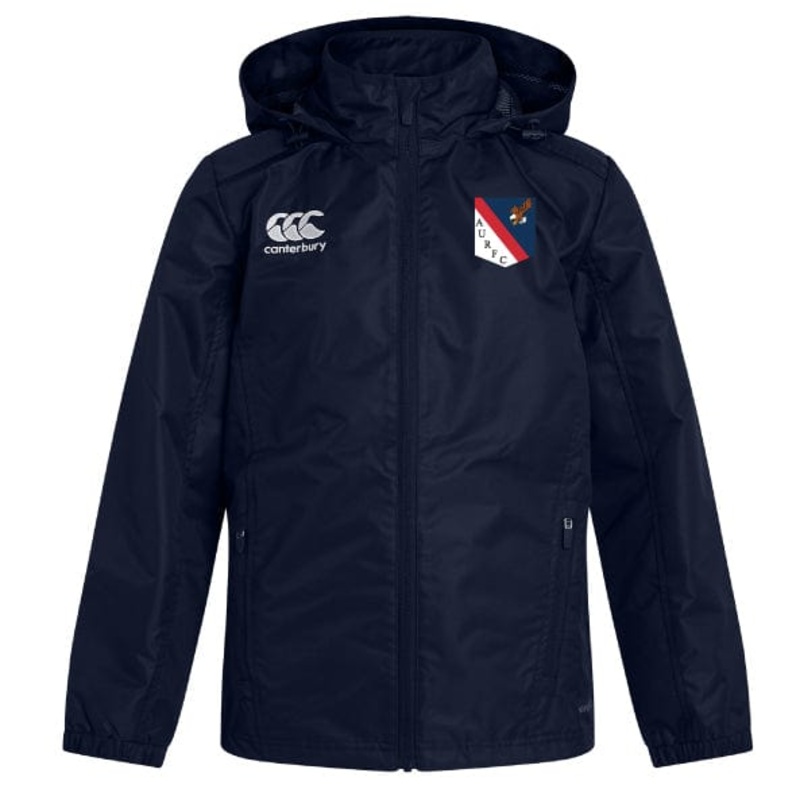 American University Club Vaposhield Full Zip Rain Jacket by Canterbury XS Navy