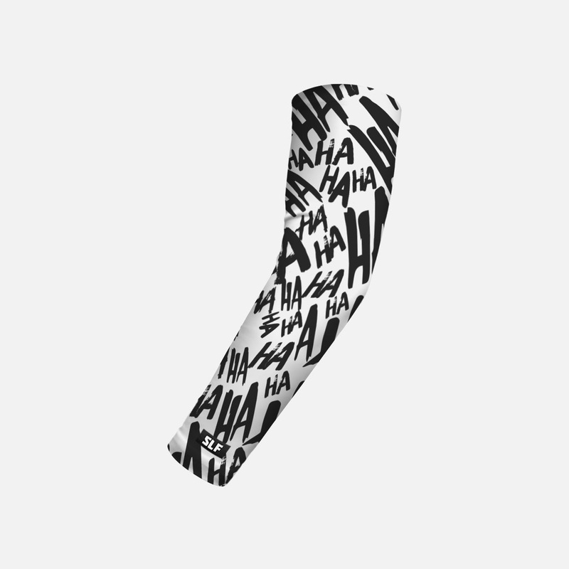 Ha Ha Ha White Kids Arm Sleeve Slim White/Black
