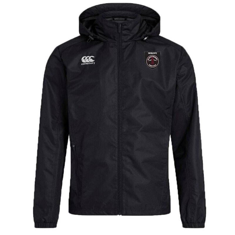NC State RFC Club Vaposhield Full Zip Rain Jacket by Canterbury XS Black