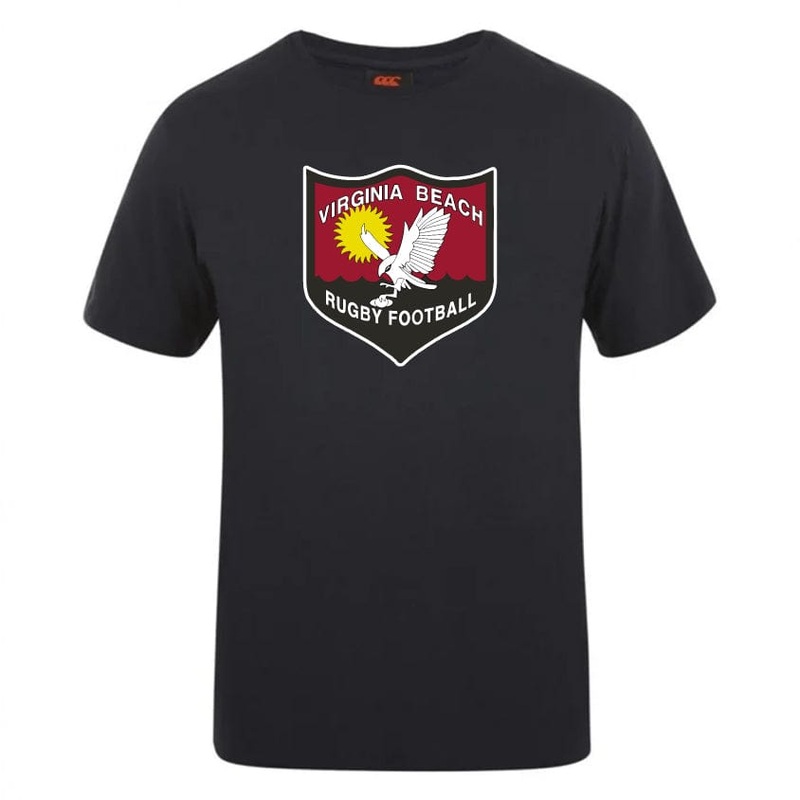 Virginia Beach RFC Club Plain Tee by Canterbury Y4 Black