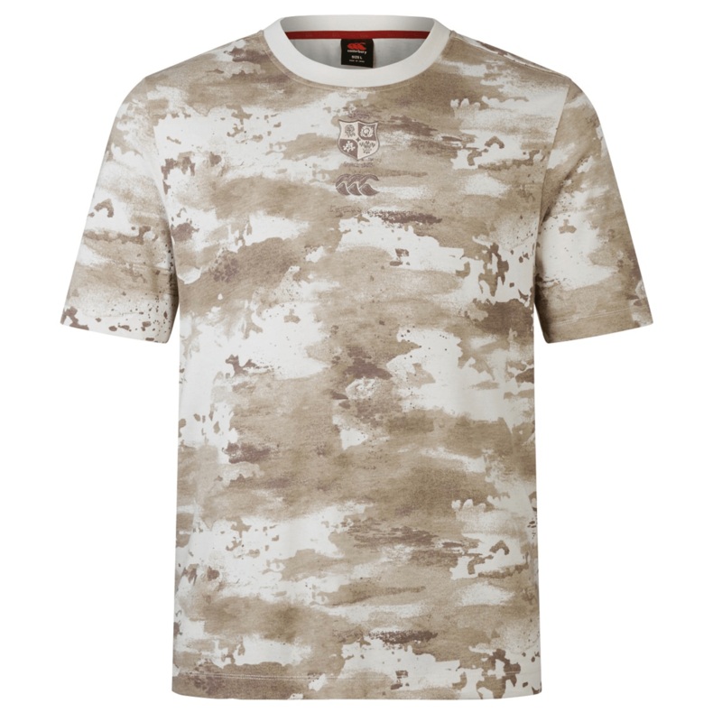 British & Irish Lions 2025 Camo Tee by Canterbury XS Taupe Camo