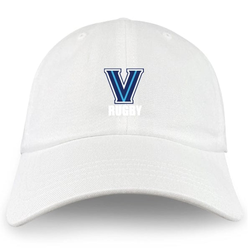 Villanova Rugby Adult Low-Profile Cotton Twill Dad Cap OS Dark Grey