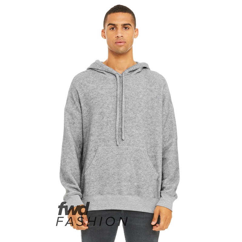 BELLA + CANVAS Men’s FWD Fashion Sueded Fleece Pullover Sweatshirt HEATHER OAT XS