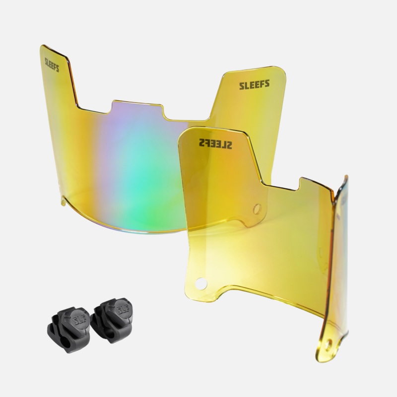 Yellow Green Bifrost Rainbow Helmet Eye-Shield Visor Yellow