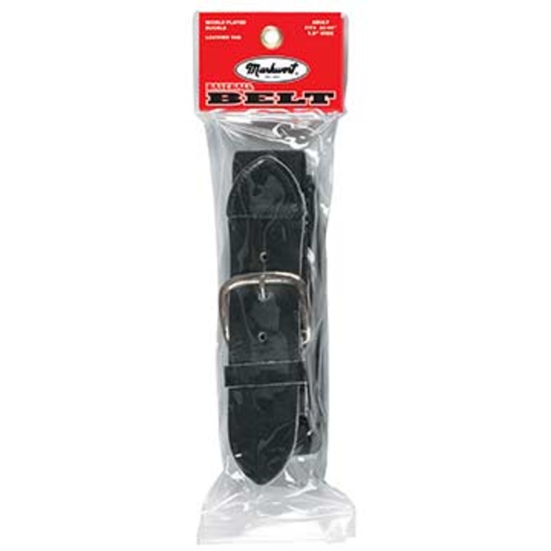 Elastic Belt w/Leather Tab – Adult Retail Pkg Black