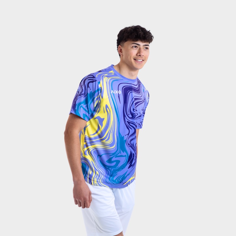 Aixo Chrome Mens T Shirt Lilac LILAC XS