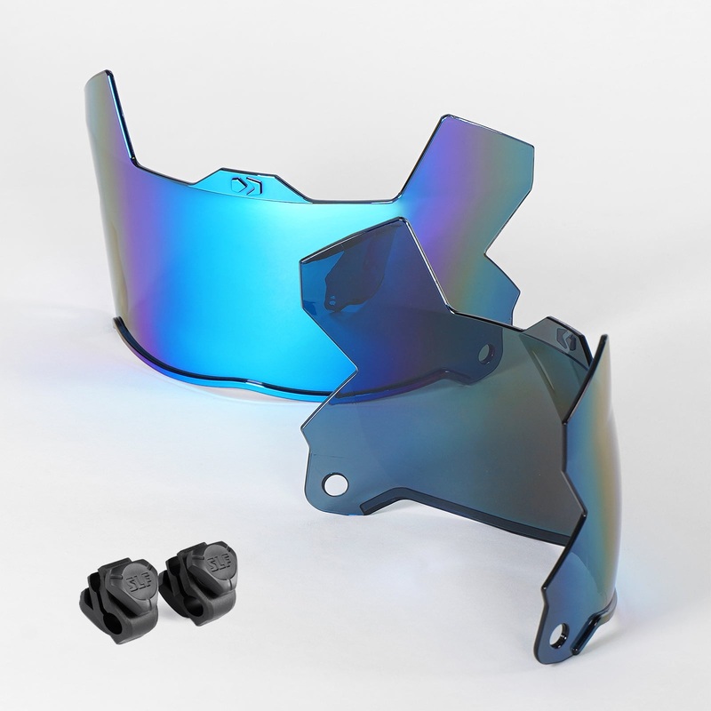 Blue Devil SX2 Helmet Eye-Shield Visor Blue