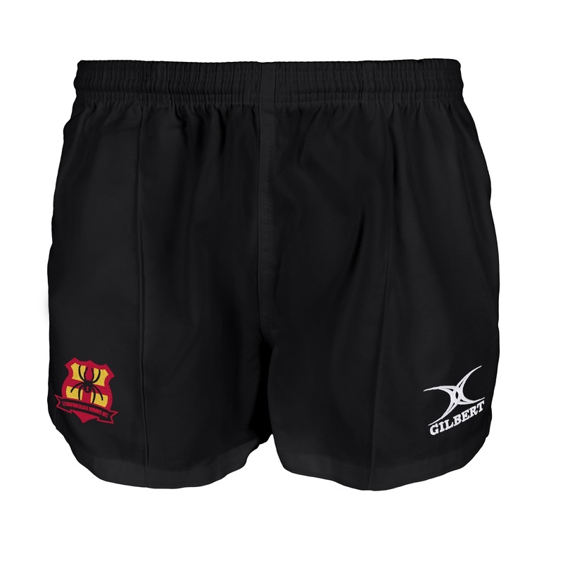 Black Widows RFC Kiwi Pro Rugby Shorts Black 2X-Small