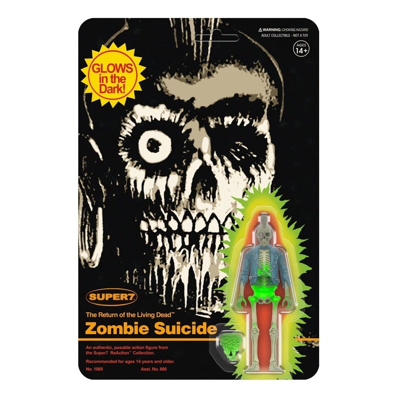 Zombie Suicide Monster Glow Wave 5 The Return of the Living Dead Super7 Reaction Figure